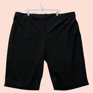 Simply Be Black Stretch Bermuda Shorts 24
